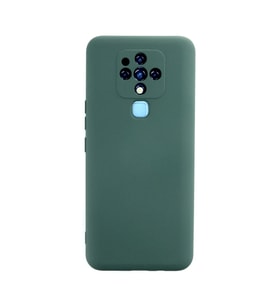 Tecno Camon 16 Kılıf Nano içi Kadife Silikon - Koyu Yeşil