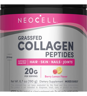 Grassfed Collagen Peptides Berry Lemon Flavor, 6.7 oz (190 g) Powder