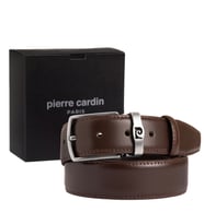 Pierre Cardin Deri Erkek Kemer (En 3,5 cm) PC0ANLSZ (Kahverengi)