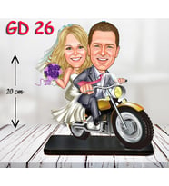 Kişiye Özel Ahşap Biblo - Gelin Damat Biblo 7 ( 3D Biblo )