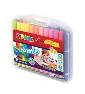 Jumbo Üçgen Keçeli Kalem 24lü