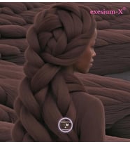 X-Pression Afrika Örgüsü ve Rasta İçin Sentetik saç  165GR-99J-1
