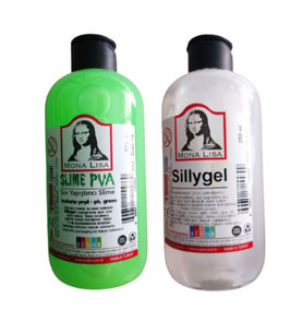 Monalisa Slime Fosforlu Yeşil (slaym) Sıvı Yapıştırıcı 250ml + Pva 250ml