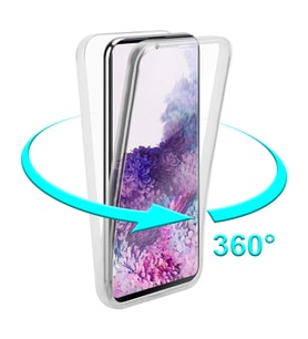 Samsung Galaxy S20 Plus 360 Kılıf Şeffaf Ön Arka Silikon S20+
