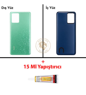 Yapıştırıcı Poco K50 (F4 GT) Yeşil Yapıştırıcı Arka Pil Kapağı + B-7000 Yapıştırıcı
