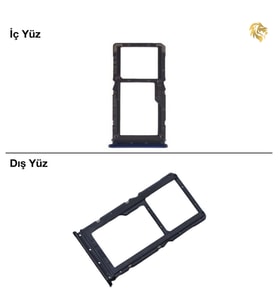 Note 7 Sim Tepsisi Tekli Lacivert Tek Hatlı Sim Yeri Sim Kızağı Sim Kart Yuvası Sim Kapağı