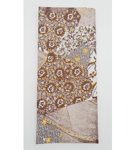 Angel Çanta Aksesuar 120X50 Cm Kahverengi Pamuklu Astarlık Kumaş Çiçek Desenli