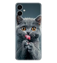 Samsung Galaxy A06 Kılıf Boutique Baskılı Resimli Komik Kedi Pcode -008