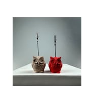 Baykuş Not Tutucu 2'li Set (kese Kağıdı - Mercan)