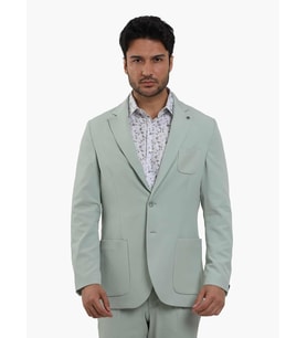 Dufy Yeşil Erkek Slim Fit Düz Mono Yaka Casual Ceket - 104431