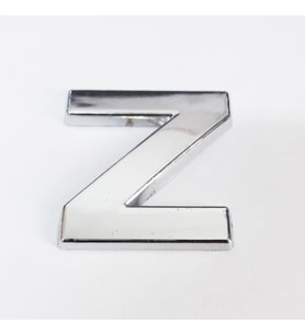 Cemax Z Harfi 3,75 cm Krom Yapışkanlı