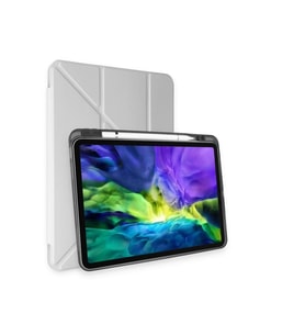 Pilelistore   iPad Pro 11 (2018) Kılıf Kalemlikli Mars Tablet Kılıfı - Gri