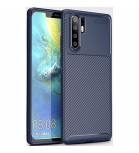Huawei P30 Pro Kılıf Esnek Soft Karbon Tasarım Legion Serisi (Lacivert)