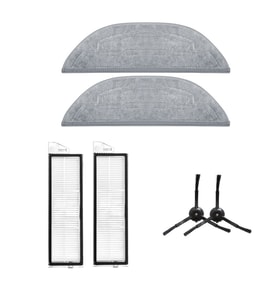 Roborock S8 Maxv Ultra Uyumlu 2ADET FİLTRE 2 ADET SİYAH YAN FIRÇA 2 ADET MOP