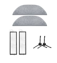 Roborock S8 Maxv Ultra Uyumlu 2ADET FİLTRE 2 ADET SİYAH YAN FIRÇA 2 ADET MOP