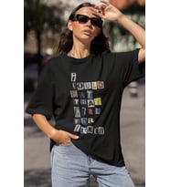 I Could Eat That Girl For Lunch Billie Eilish Baskılı Unisex Oversize Şarkıcı Tişört