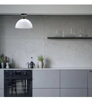 RİOLİGHT VİNTAGE1,MODERN1,RETRO1,RUSTİK BEYAZ 1XE27 DUYLU TEKLİ METAL PLOFONYER AVİZE ÇAP:30CM