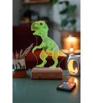 Özel Tasarım Dinazor 3D 16 Renk Dekoratif Led Lamba