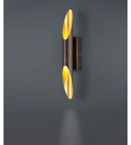 MYLİGHTS RETRO VİNTAGE ÇİFT LED APLİK GU10 LED AMPUL DAHİLİDİR BAKIR PATİNALI GU10 LED AMPUL (Siyah)