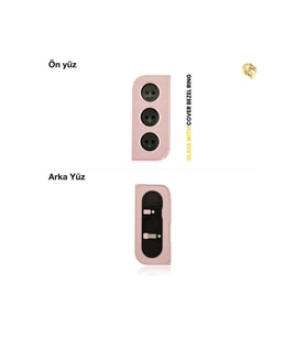 Samsung Galaxy S21 ile Uyumlu Kamera Lensi Full Pembe Kamera lensi sade lens kamera camı kamera merceği