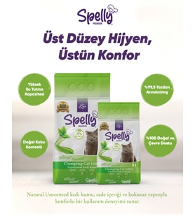 SPELLY KEDİ KUMU NATURAL (KOKUSUZ)