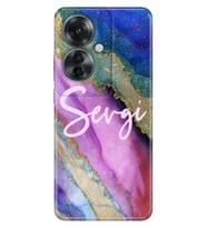 Oppo Reno 11F 13F 14F A60 A73 A55 A38 A16 A36 A96 2Z A3 4 5 Lite Kılıf İsim Yazılı Kişiye Özel - Model-10 (Çok Renkli)