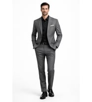 Erkek Silim Fit Yelekli Çift Yırtmaçlı Takım Elbise BGL-ST05328