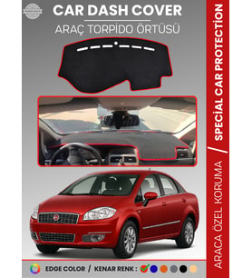FIAT Linea (2007-2015) Torpido Örtüsü Ön Göğüs Koruma Torpido Koruma Tam Uyum Kaymaz Kolay Montaj