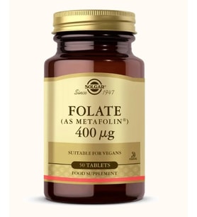 Solgar Folate (Metafolin®) 400 Mcg 50 Tablet
