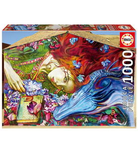 Educa 1000 Parça Aziz George Puzzle - 19926 - Sant Jordi Lily Brick