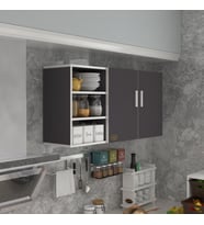 Kenzlife hazır mutfak castus22 gri 060*120*22 mutfak banyo dolabı kapaklı raflı
