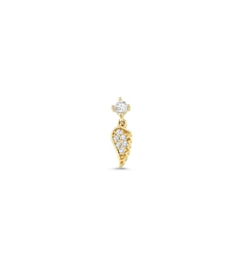 Melek Kanadı Sallantı Helix Piercing