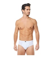 12 li Paket Tutku Erkek Renkli Slip Külot Pamuklu (Beyaz)