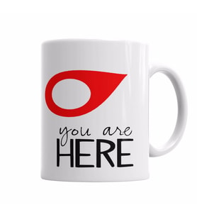 You Are Here Kupa Bardak Porselen