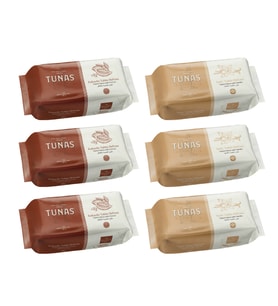 Tunas Kakaolu ve Sade Tahin Helvası 200 gr 6 lı Karma Paket