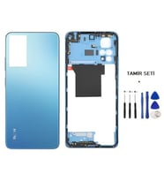 Xiaomi Redmi NOTE 12 PRO -4G- FULL KASA Arka Kapak Takım MAVİ - TAMİR SETİ