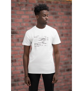 Slim Fit Sıfır Yaka Baskılı Pamuklu T-Shirt