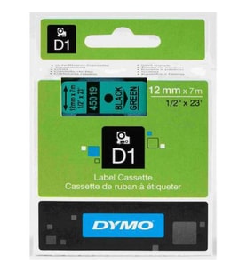 DYMO D1 ŞERİT 12MM x 7MT YEŞİL / SİYAH 720590 45019 ÜCRETSİZKARGO