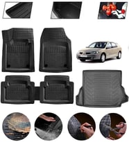 Renault Laguna 2 2001-2007 Uyumlu Paspas Araca Özel Bagaj Havuzu MBS Siyah