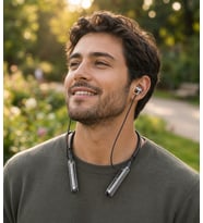 Taç Bluetooth Kulaklık Yüksek Şarj gücü ile 130 Saat Bekleme Süresi 10 Metre Çekiş Menzilli Dışarıdan Gelen Sesleri Filtreleyen Kulak İçi Tasarım aktif ENC görüşme memnuniyet garantili (SİYAH)