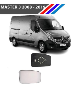 Master III - Movano 2010 Sonrası - NV400 2011 Sonrası Yan Ayna Camı Isıtmalı - Sol