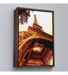 Çerçeveli Paris Eyfel Kulesi Duvar Tablosu (Kahverengi)