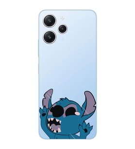 Xiaomi REDMI 12 Uyumlu Stitch Desenli Şeffaf Telefon Kılıfı