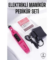 Elektrikli Manikür Pedikür Törpü Seti Protez Tırnak Nasır Temizleyici