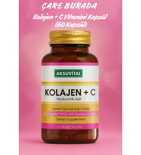 Kolajen + C Vitamini + Hyaluronik Asit Kapsül (60 Kapsül)