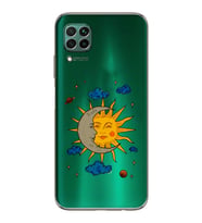 Huawei P40 Lite Uyumlu Baskılı Yumuşak Silikon Şeffaf Telefon Kılıfı