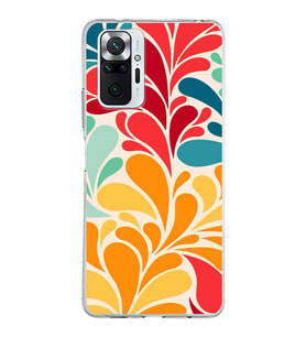 PrintiFy Xiaomi Redmi Note 10 Pro ile Uyumlu 1mm Slim Fit Retro Renkler 5 Baskılı Şeffaf  Kılıf