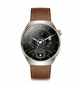 HainoTeko 32 Akıllı Saat AMOLED Ekran Bluetooth Sesli Görüşme, Su geçirmez, 15 Gün Batarya, Metal Kasa, Çoklu Spor & Sağlık Takibi Gümüş
