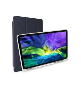 Durukar® iPad Pro 12.9 (2021) Kılıf Kalemlikli Mars Tablet Kılıfı - Lacivert