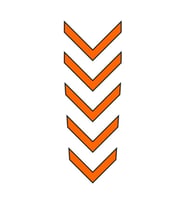 Cg Florasan Turuncu Çamurluk Üst Sticker